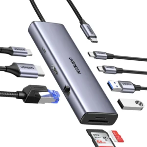 USB-C to 2*USB3.0+2*USBC+HDMI+RJ45+SD&TF +PD port
Converter USB-A&C + 4K@60Hz with PD