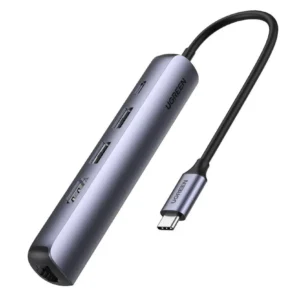 USB-C To 2*USB 3.0 A+HDMI+RJ45+PD
Converter 4K@60Hz with PD