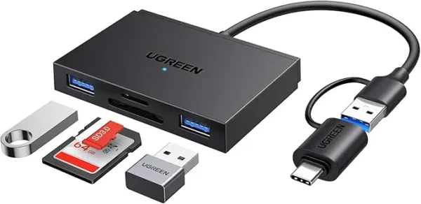 USB-C /USB-A To TF/SD 3.0 + 2xUSB-A3.0 Card Reader TF/SD 3.0 + 2xUSB-A 3.0