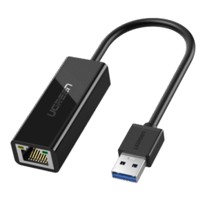 USB 3.0 A To Gigabit Ethernet AdapterBlack ABS 10cm