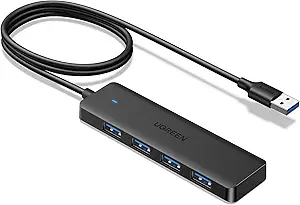 USB 3.0 A 4 Ports HUB Black 0.6M