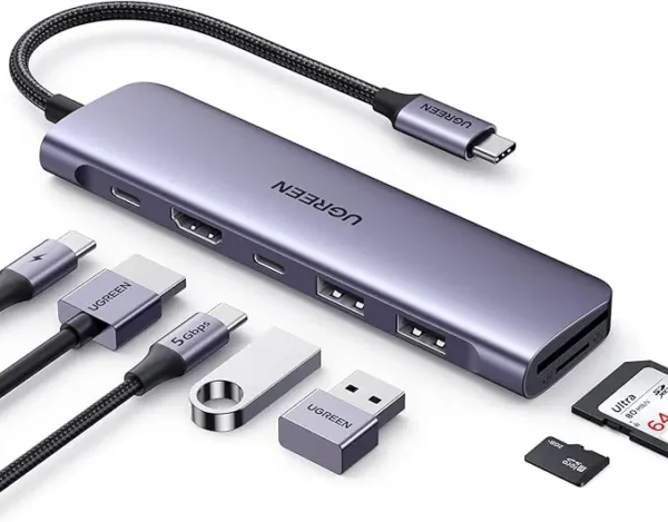 USB-C To HDMI+2*USB 3.0 A+ USBC+SD/TF+PD Converter USB-A&C +4K@30Hz with PD