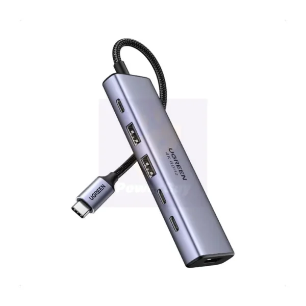 USB-C To HDMI+2*USB-A 3.2+2*USB 3.2C+PD Power Converter USB-A&C10Gbps+ 4K@60Hz with PD