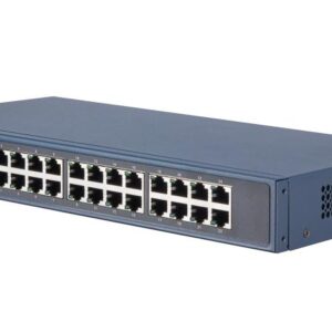 24 Gigabit RJ45 ports, 19-inch Rack-mountable Steel Case Unmanaged Switch