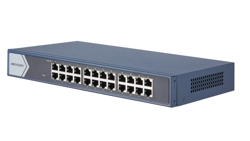 24 Gigabit RJ45 ports, 19-inch Rack-mountable Steel Case Unmanaged Switch