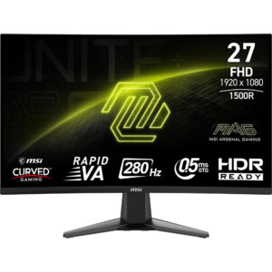 MSI MAG 276CXF (VA Panel, Res: 1920x1080, 280Hz, 1ms GTG, G - Sync) Curved