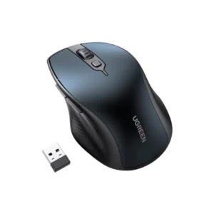 Ergonomic Contoured-Shape Design Wireless Mouse 2.4 GHz&BT Blue（AA alkaline battery not included)