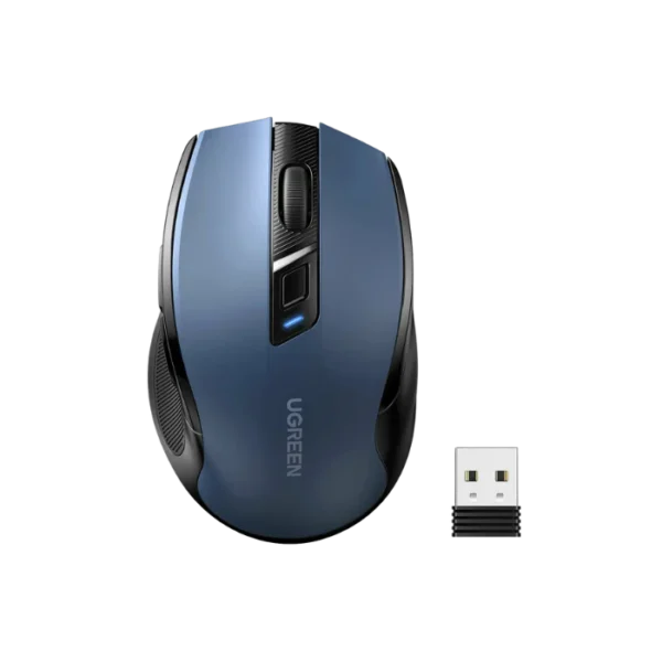 Ergonomic Contoured-Shape Design
Wireless Mouse 2.4 GHz&BT Blue?AA
alkaline battery not included)