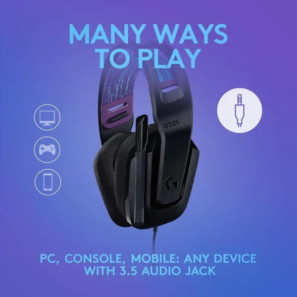 G335 Gaming Headset - Black - Image 2