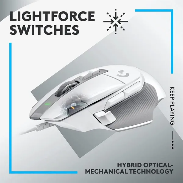G502 X- RGB Tunable Gaming Mouse - White - Image 2