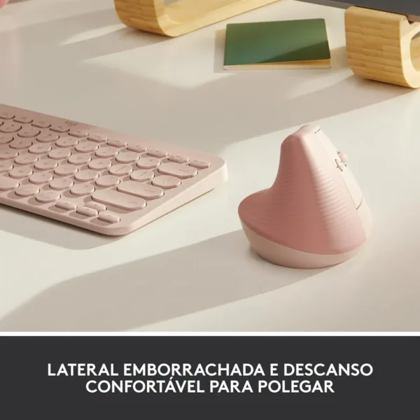 LIFT VERTICAL Wireless MOUSE - Rose - Image 2