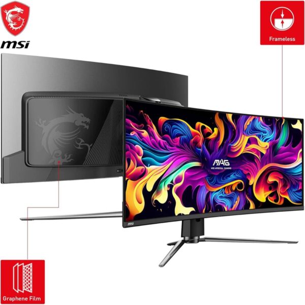 MSI MPG 341CQPX (QD O LED Panel, Res: 3440 x 1440 (UHD), 240Hz, 0.03ms GTG, G Sync ) Curved - Image 2