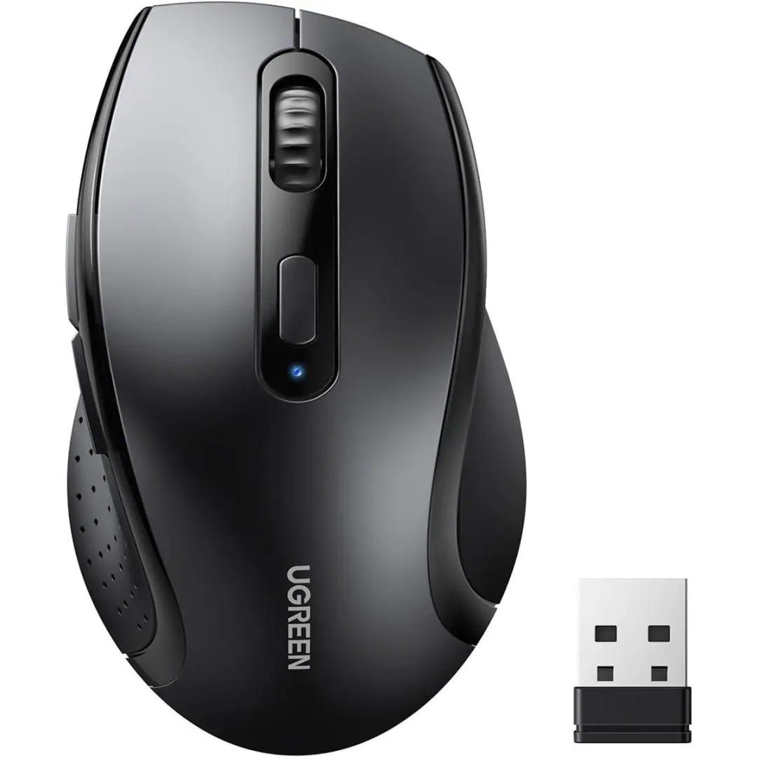 Ergonomic Contoured-Shape Design
Wireless Mouse 2.4 GHz?AAA alkaline
battery not included)