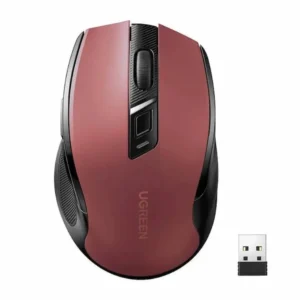 Ergonomic Contoured-Shape Design
Wireless Mouse 2.4 GHz&BT Red?AA
alkaline battery not included)