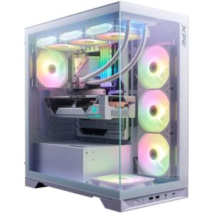 INVADER X BTF Mid Tower Gaming Chassis (White) For Project Zero