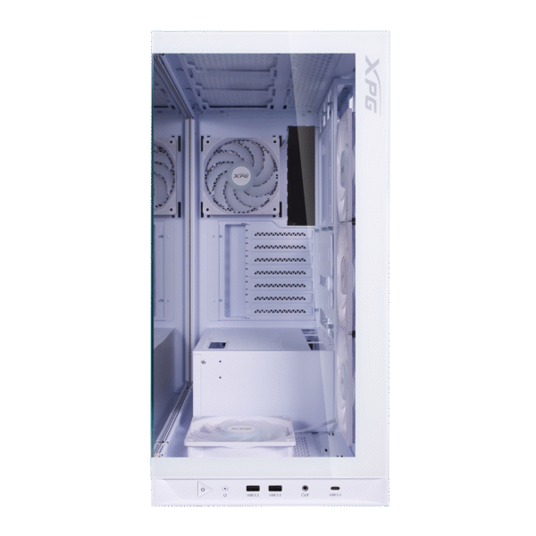 INVADER X BTF Mid Tower Gaming Chassis (White) For Project Zero - Image 2