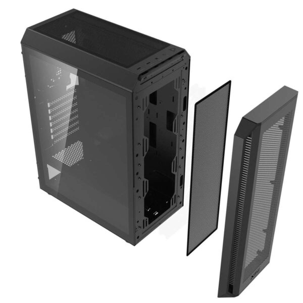 VALOR AIR PLUS Mid Tower Gaming Chassis (Black) (NEW) - Image 2